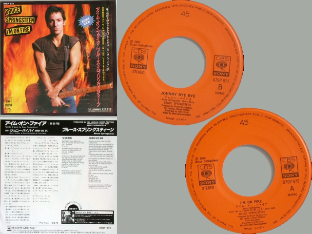 Bruce Springsteen - I'M ON FIRE / JOHNNY BYE BYE